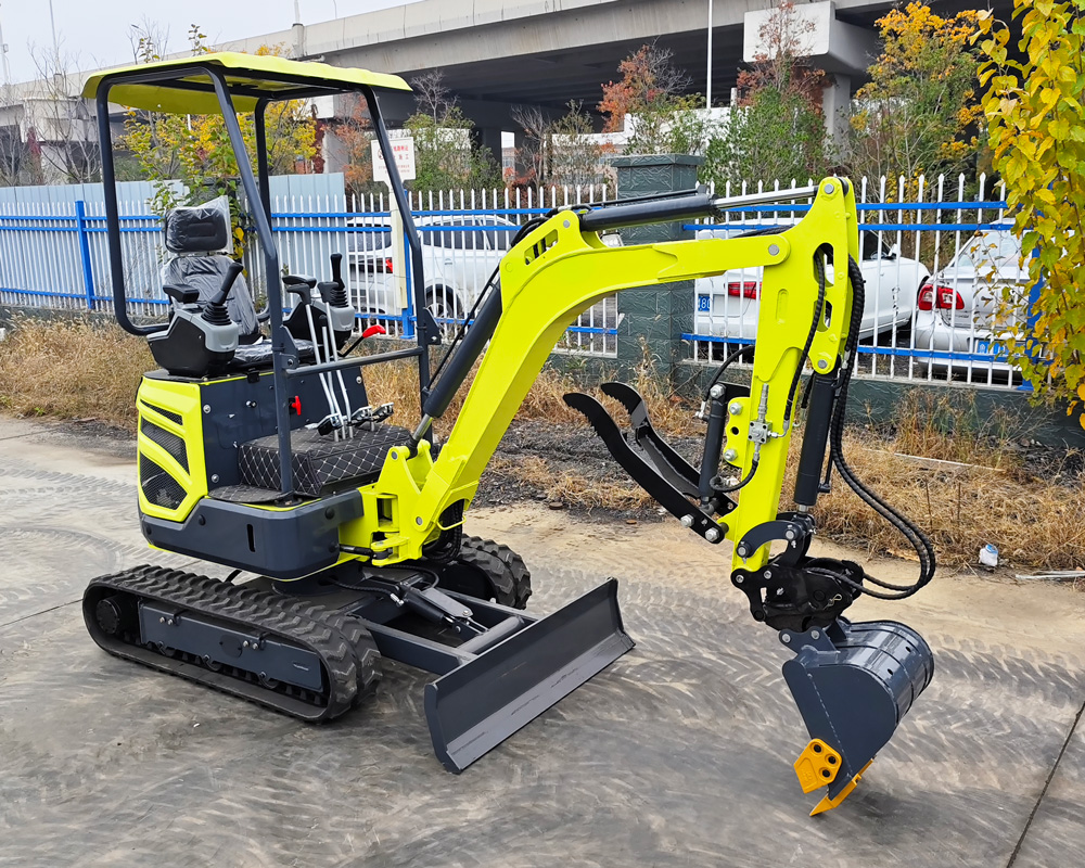 حفار زاحف صغير 2ton، بناء الحدائق، محرك LAIDONG 385/YANMAR 3TNV74F اختياري